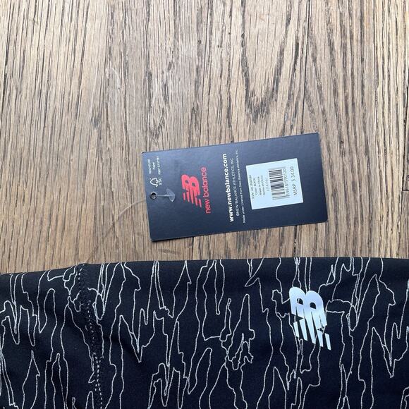 New Balance Girls Printed Performance High Rise Leggings Large 14/16 Black PinK - Picture 15 of 16